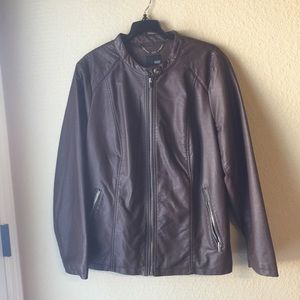 Brown Motorcycle Jacket 2X
